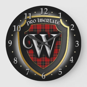Clan Wallace Tartan Horloge