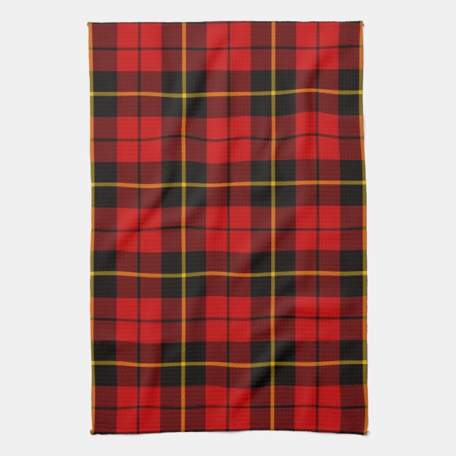 Clan Wallace Tartan Kariert Geschirrtuch (Vertikal)