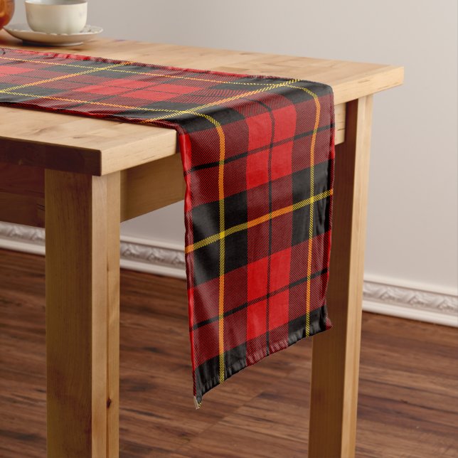 Clan Wallace Tartan Kariert Großer Tischläufer (Beispiel)