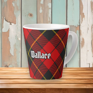 Clan Wallace Tartan Latte Mug