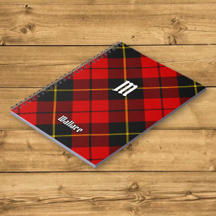 Clan Wallace Tartan Notebook Notizblock