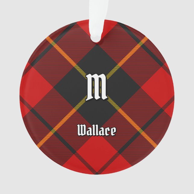 Clan Wallace Tartan Ornament (Vorderseite)