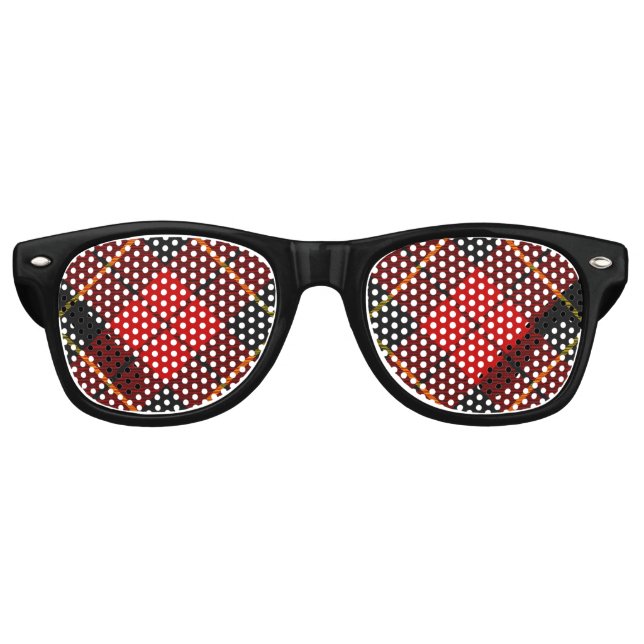 Clan Wallace Tartan Retro Lunettes de soleil (Devant)