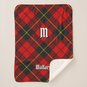 Clan Wallace Tartan Sherpa Blanket Sherpadecke