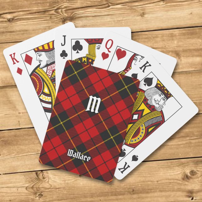 Clan Wallace Tartan Spielkarten (Von Creator hochgeladen)