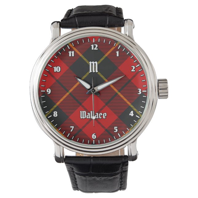Clan Wallace Tartan Watch Armbanduhr (Vorderseite)