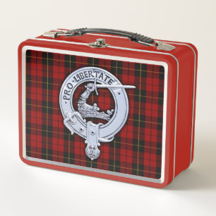 Clan Wallace Wappen & Tartan Metall Brotdose