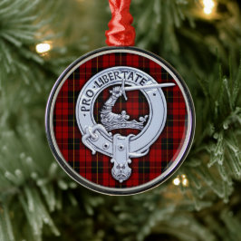 Clan Wallace Wappen & Tartan Ornament Aus Metall