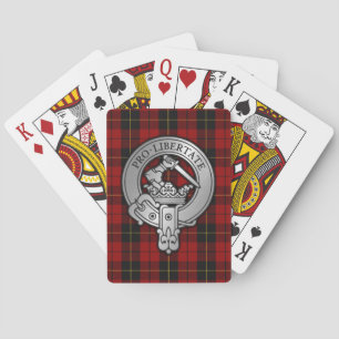 Clan Wallace Wappen & Tartan Spielkarten