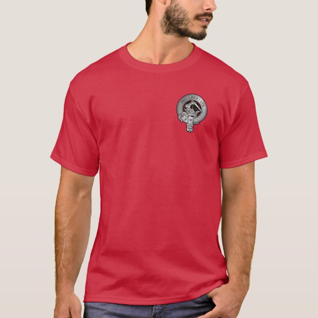 Clan Wallace Wappen & Tartan T-Shirt (Vorderseite)