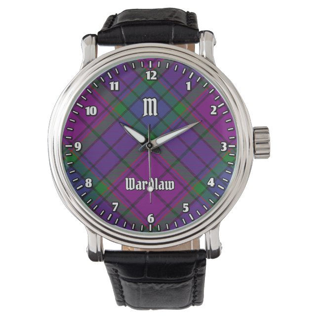 Clan Wardlaw Tartan Armbanduhr (Vorderseite)