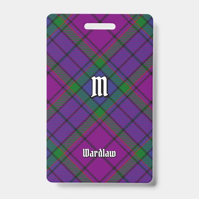 Clan Wardlaw Tartan Ausweis (Vorderseite)