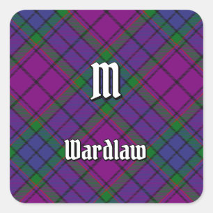 Clan Wardlaw Tartan Quadratischer Aufkleber