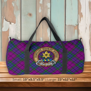 Clan Wardlaw Wappen über Tartan Duffle Bag