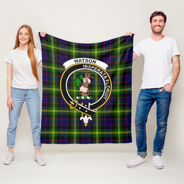 Clan Watson Modern Tartan Kariert Fleecedecke (Beispiel)