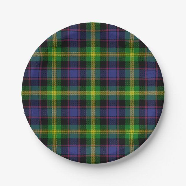 Clan-WatsonTartan Pappteller (Vorderseite)