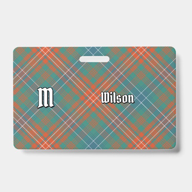 Clan Wilson Ancient Tartan Ausweis (Vorderseite)