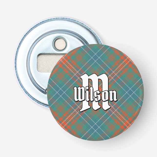 Clan Wilson Ancient Tartan Flaschenöffner (Vorderseite)