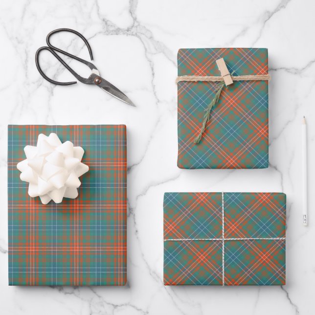 Clan Wilson Ancient Tartan Geschenkpapier Set (Vorderseite)