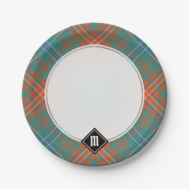 Clan Wilson Ancient Tartan Pappteller (Vorderseite)