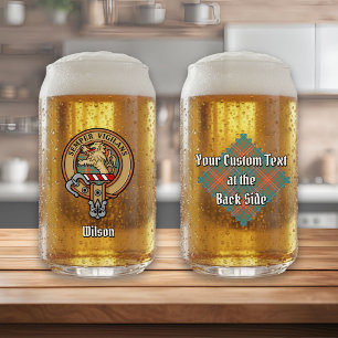 Clan Wilson Crest au-dessus de Tartan antique