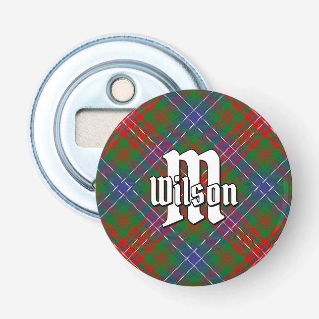 Clan Wilson Modern Tartan Flaschenöffner (Vorderseite)