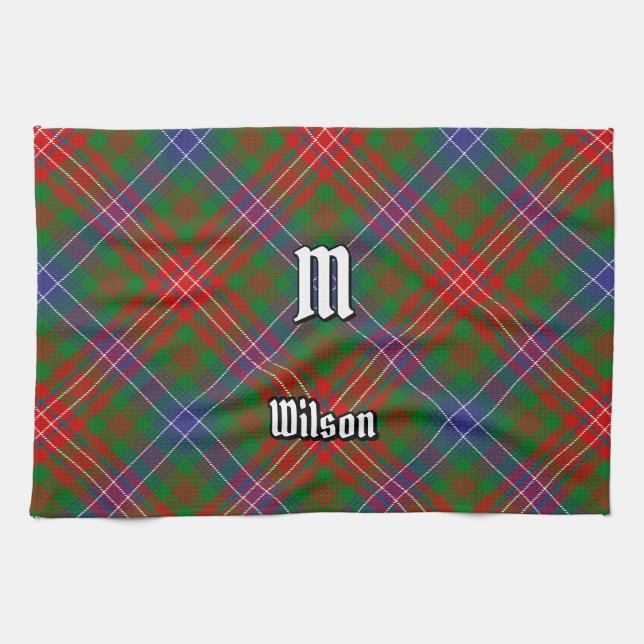 Clan Wilson Modern Tartan Geschirrtuch (Horizontal)
