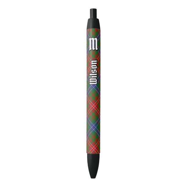 Clan Wilson Modern Tartan Kugelschreiber (Vorderseite Vertikal)