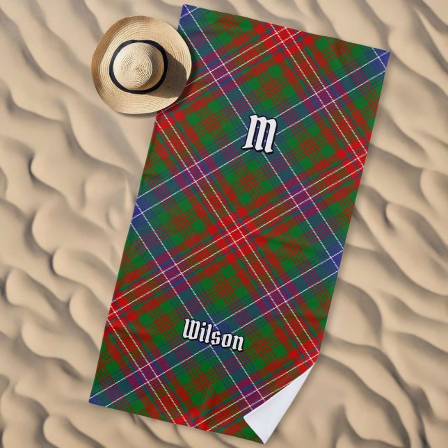 Clan Wilson Modern Tartan Strandtuch (Von Creator hochgeladen)