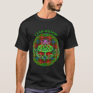 Clan Wilson Scottish Tartan Celtic Thistle T-Shirt