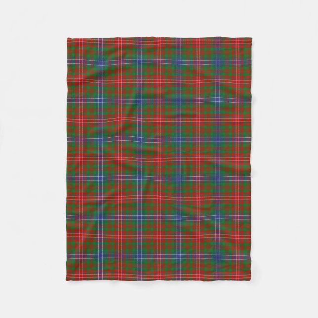 Clan Wilson Tartan Kariert Fleecedecke (Vorderseite)