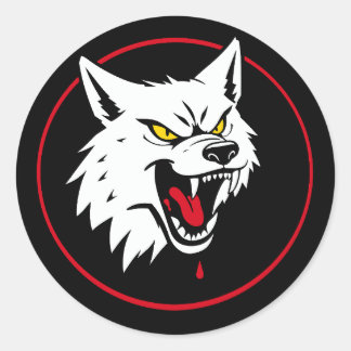 Clan Wolf Dragoons Battletech-Clan Runder Aufkleber
