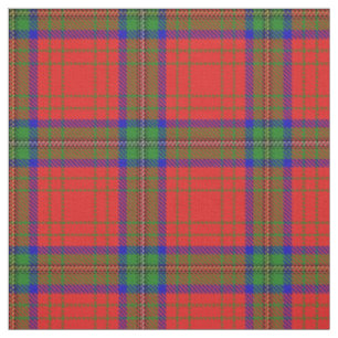 Clan Wood rotes Kleid schottischer Tartan Karo Sto Stoff