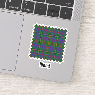 Clan Wood Tartan Aufkleber