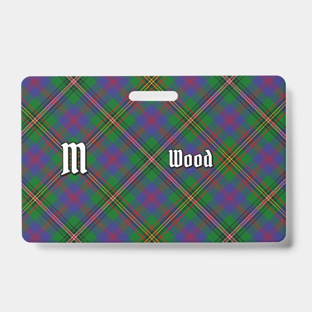 Clan Wood Tartan Ausweis (Vorderseite)