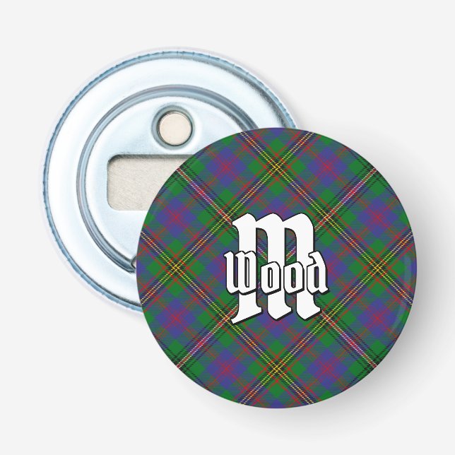 Clan Wood Tartan Flaschenöffner (Vorderseite)