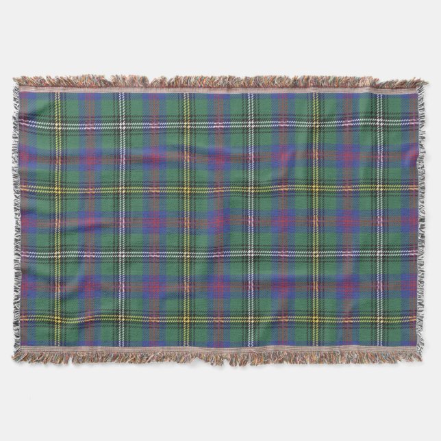 Clan Wood Tartan Kariert schottisches Kilt-Muster Decke (Vorderseite)