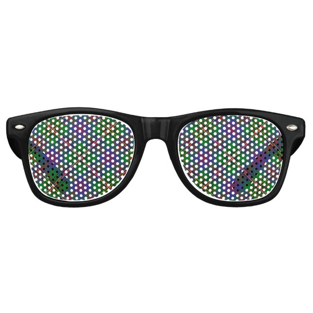 Clan Wood Tartan Partybrille (Vorderseite)