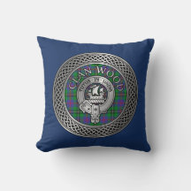 Clan Wood Wappen & Tartan Knot