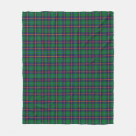 Clan Young Tartan Kariert Fleecedecke