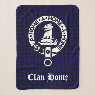 Clan Zuhause Wappen Abzeichen und Tartan Sherpadecke