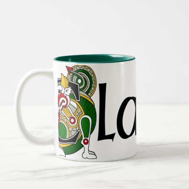 Clancy keltische Drache-Tasse Zweifarbige Tasse (Links)