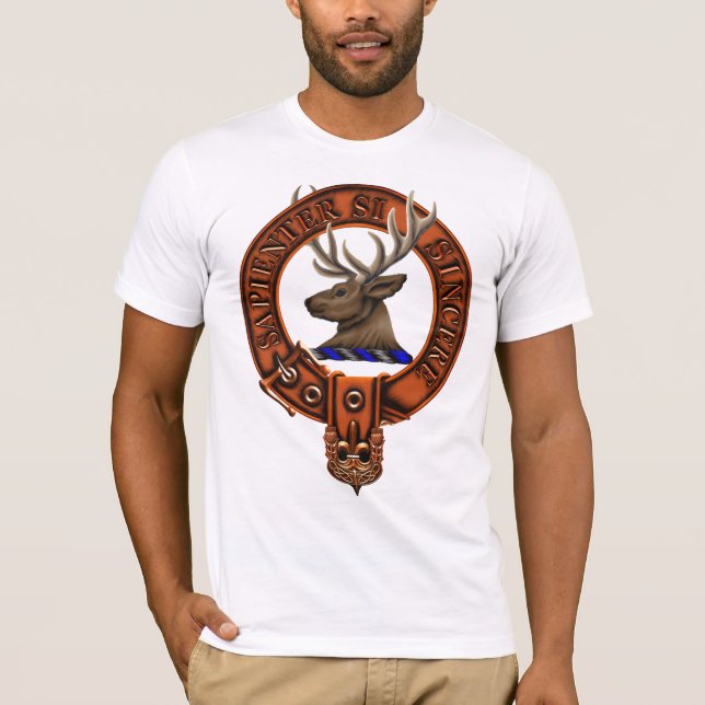 ClanDavidson Familienwappen und Targe T-Shirt (Vorderseite)