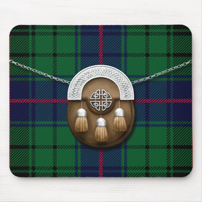 ClanDavidson Tartan und Sporran Mousepad (Vorne)