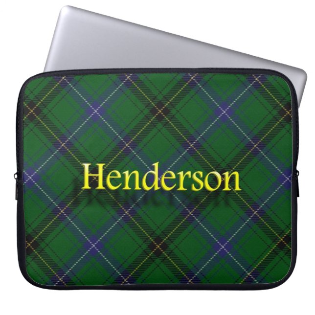 ClanHendersonScottishTartan Laptopschutzhülle (Vorderseite)