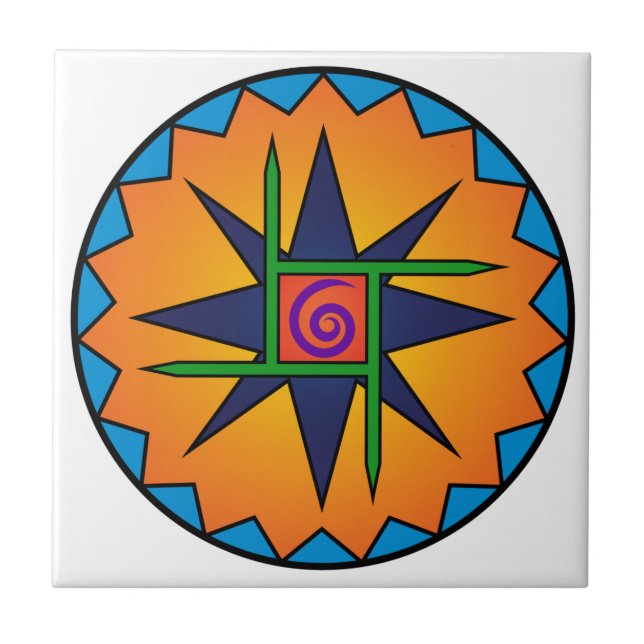 Clann Bhride Emblem Keramik Tile Fliese (Vorderseite)