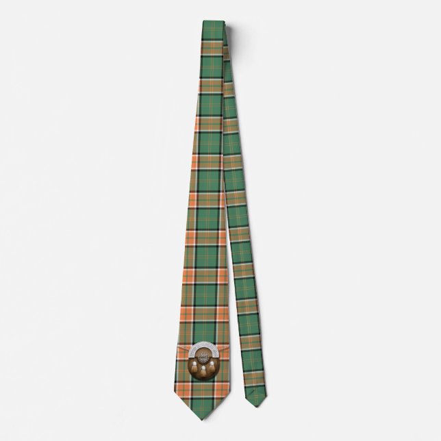 ClanPollockTartan und Sporran Krawatte (Vorderseite)