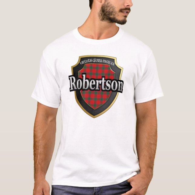 ClanRobertson Schottland Tartan-Dynastie T-Shirt (Vorderseite)