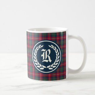 ClanRobertsontartan-Monogramm Kaffeetasse