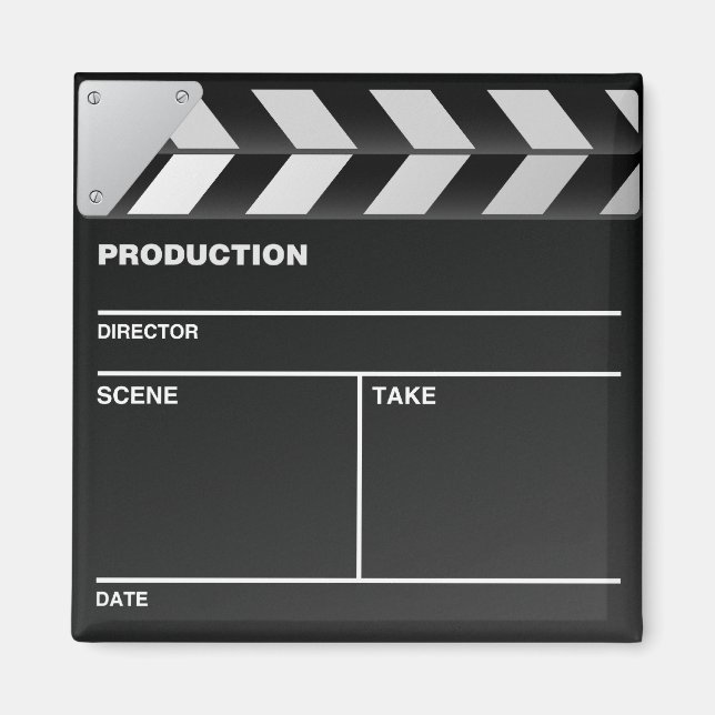 Clap-Board-Kühlschrankmagnet des Filmemachers Magnet (Vorne)